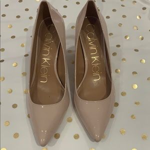 Calvin Klein nude heels
